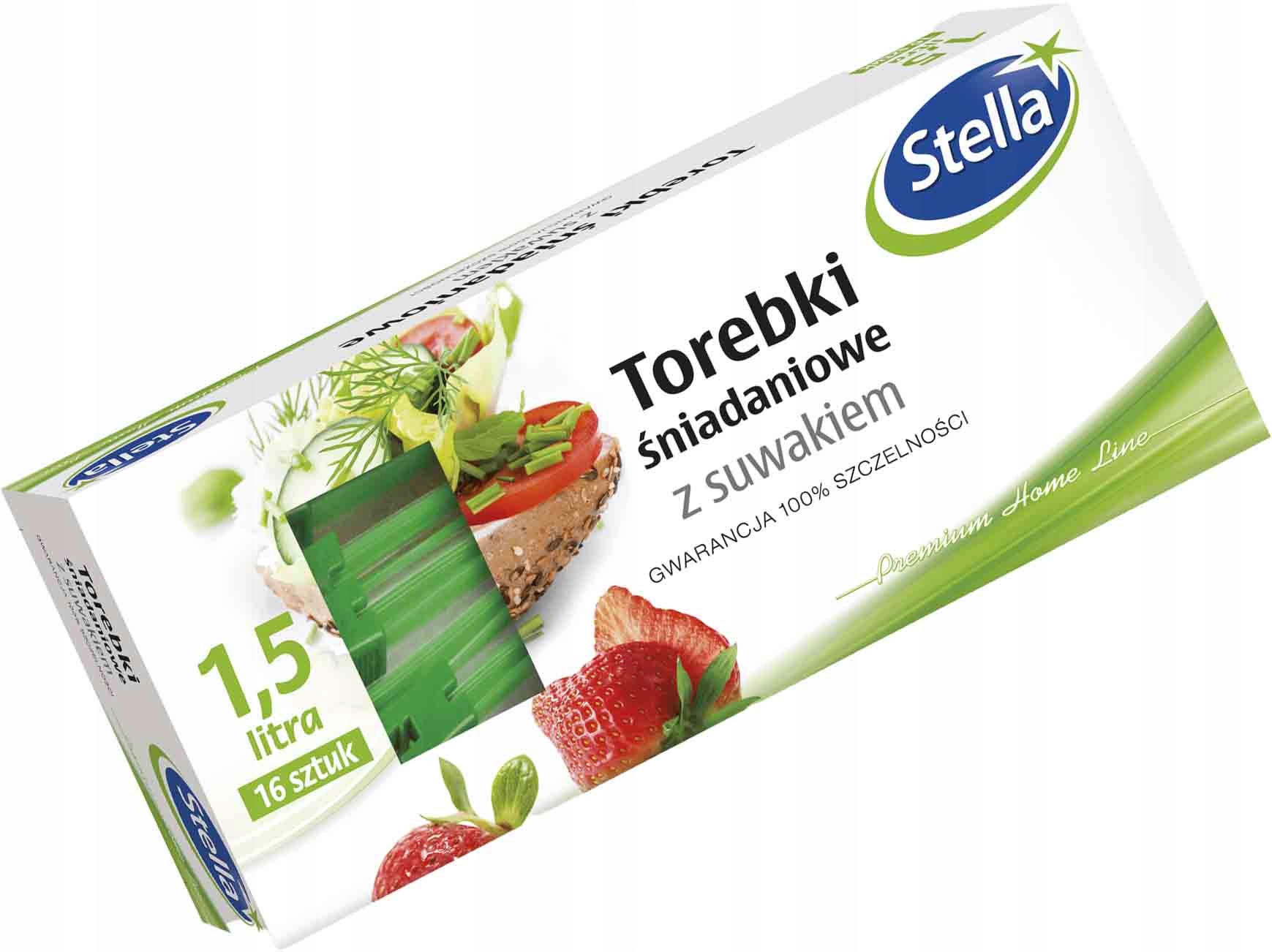 

Torebki Śniadaniowe Stella Z Suwakiem 1,5 L 16 szt