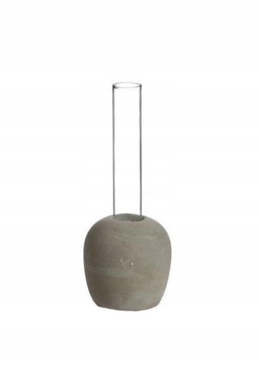 

Wazon Szklany 15cm Z Betonową Podstawą