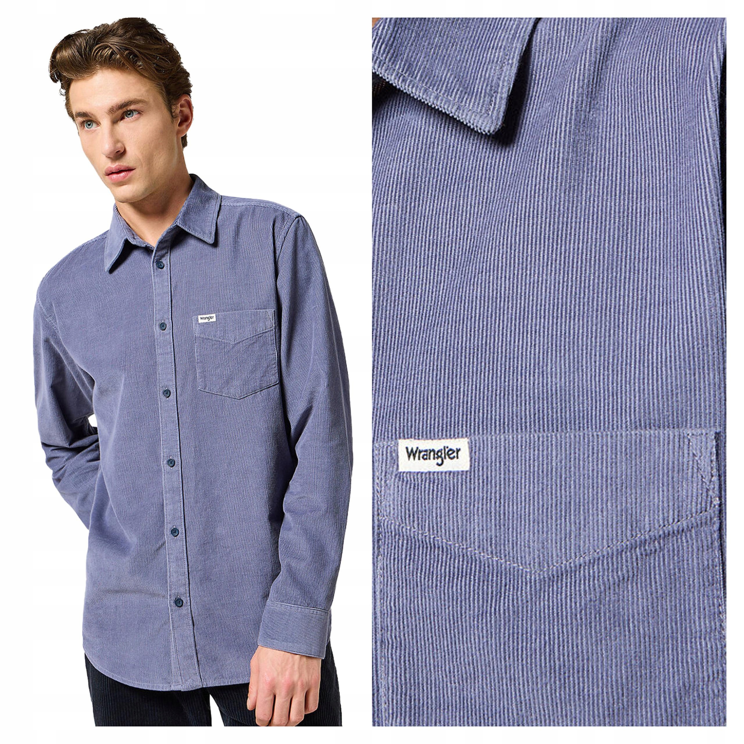 Pánská košile Wrangler 1 Pkt Corduroy Shirt L