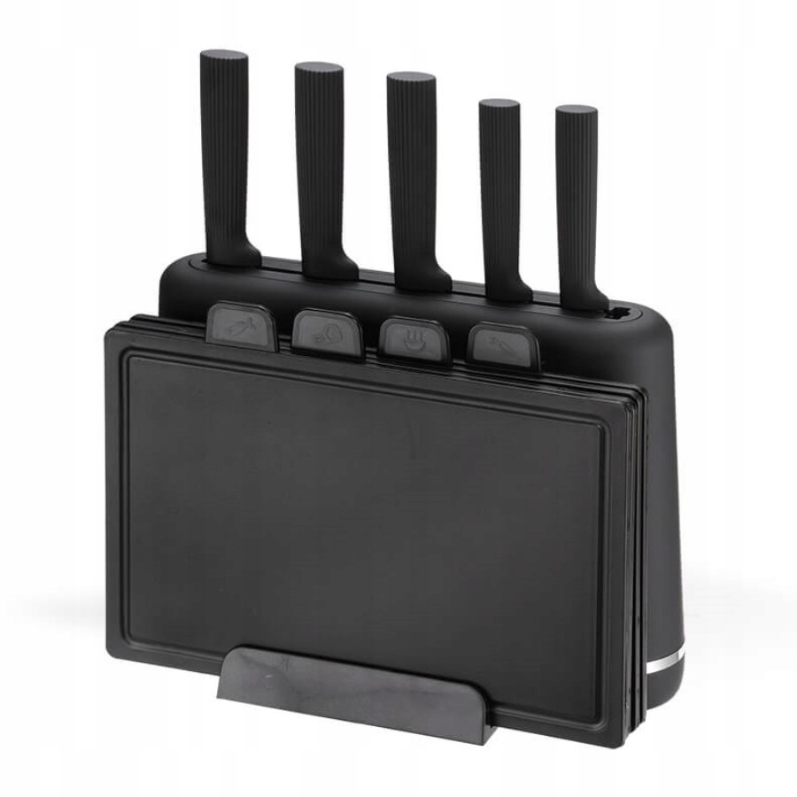 Feel-maestro Sada nožů prkének na podstavci MR-1412-BLACK