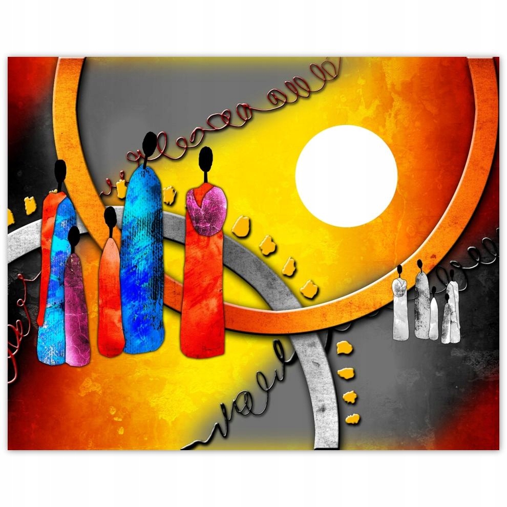 

Plakat 50x40 Afrykańska familia