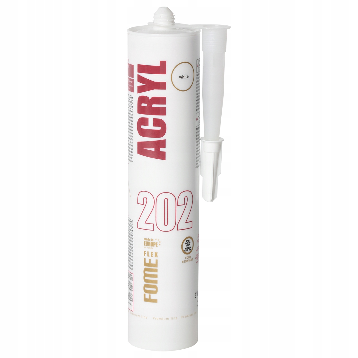 

Akryl szpachlowy biały malowalny 310 ml