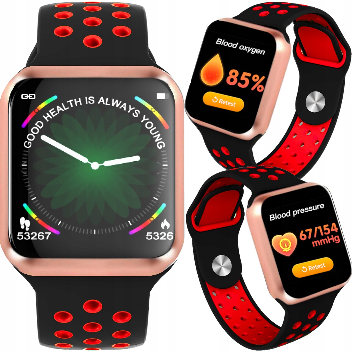 

Smartwatch Damski Zegarek Pulsoksymetr Ciśnienie