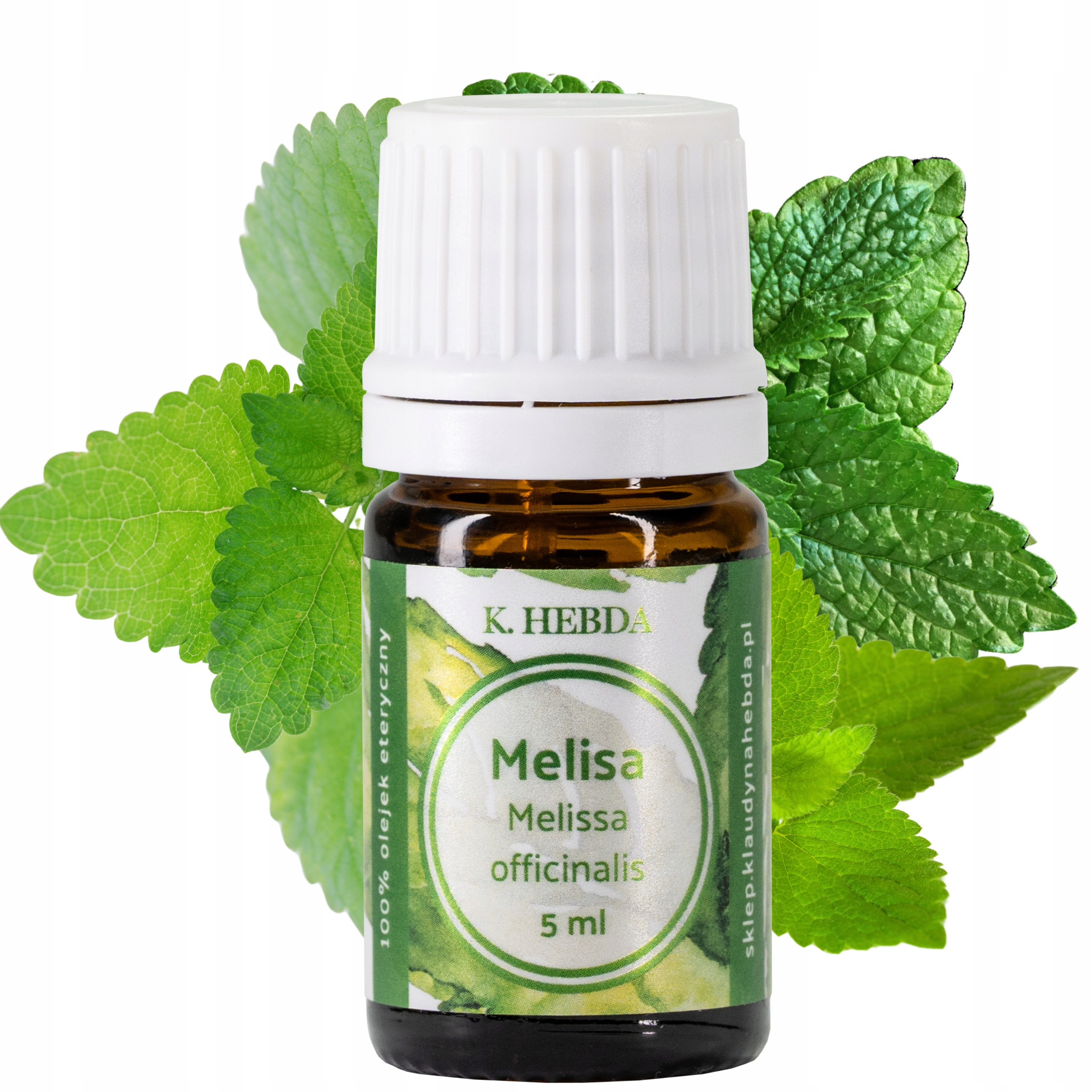 Olejek Eteryczny Melisowy Naturalny Odprężający Kojący Zapach Hebda 5ml