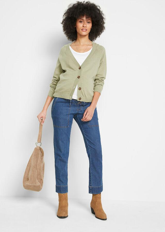 50 KRÓTSZE DŻINSY CIĄŻOWE ZE STRETCHEM Rozmiar 50