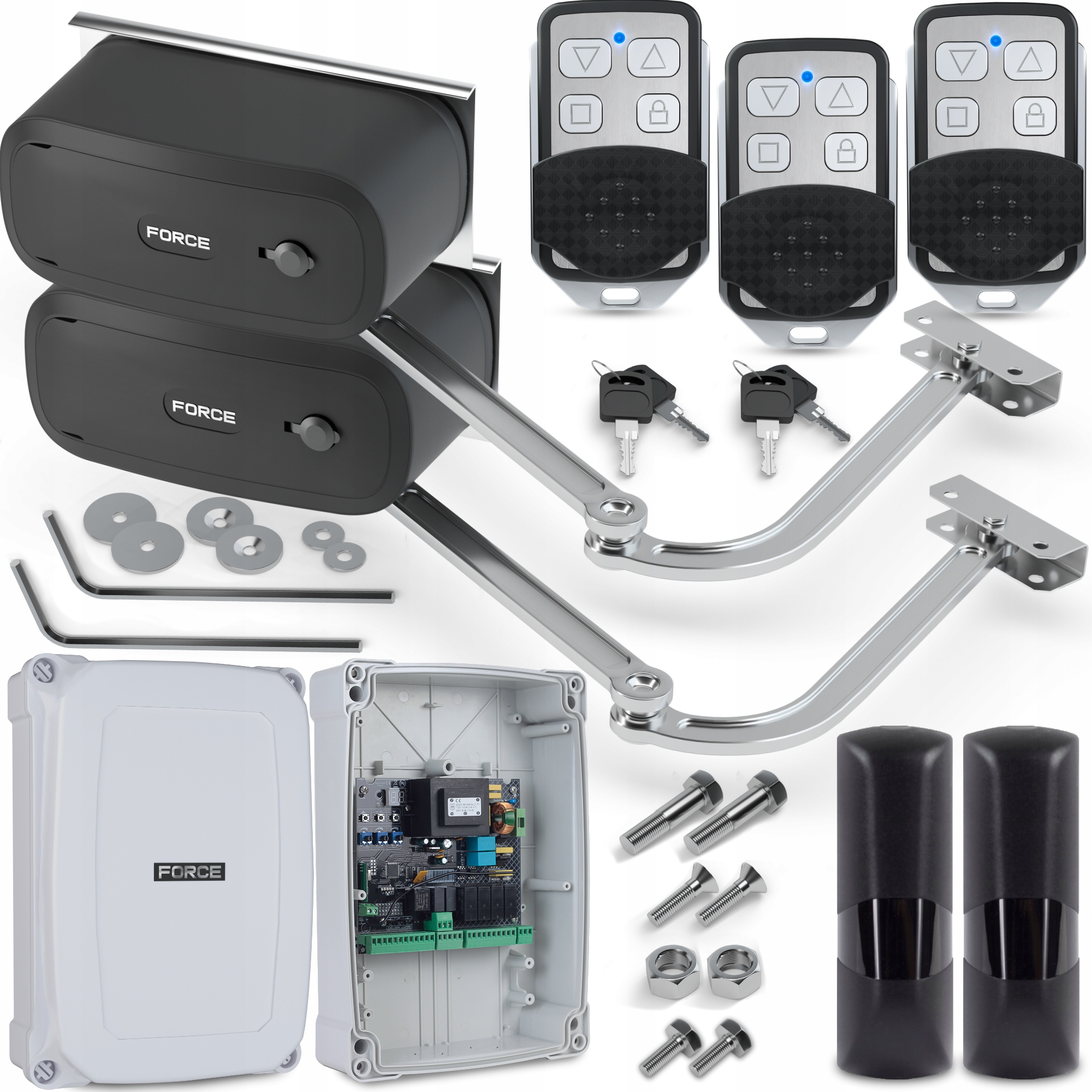 Sada Pro Křídlové Brány Force V400 Ls Do 8 M 400 Kg S Koncovkami