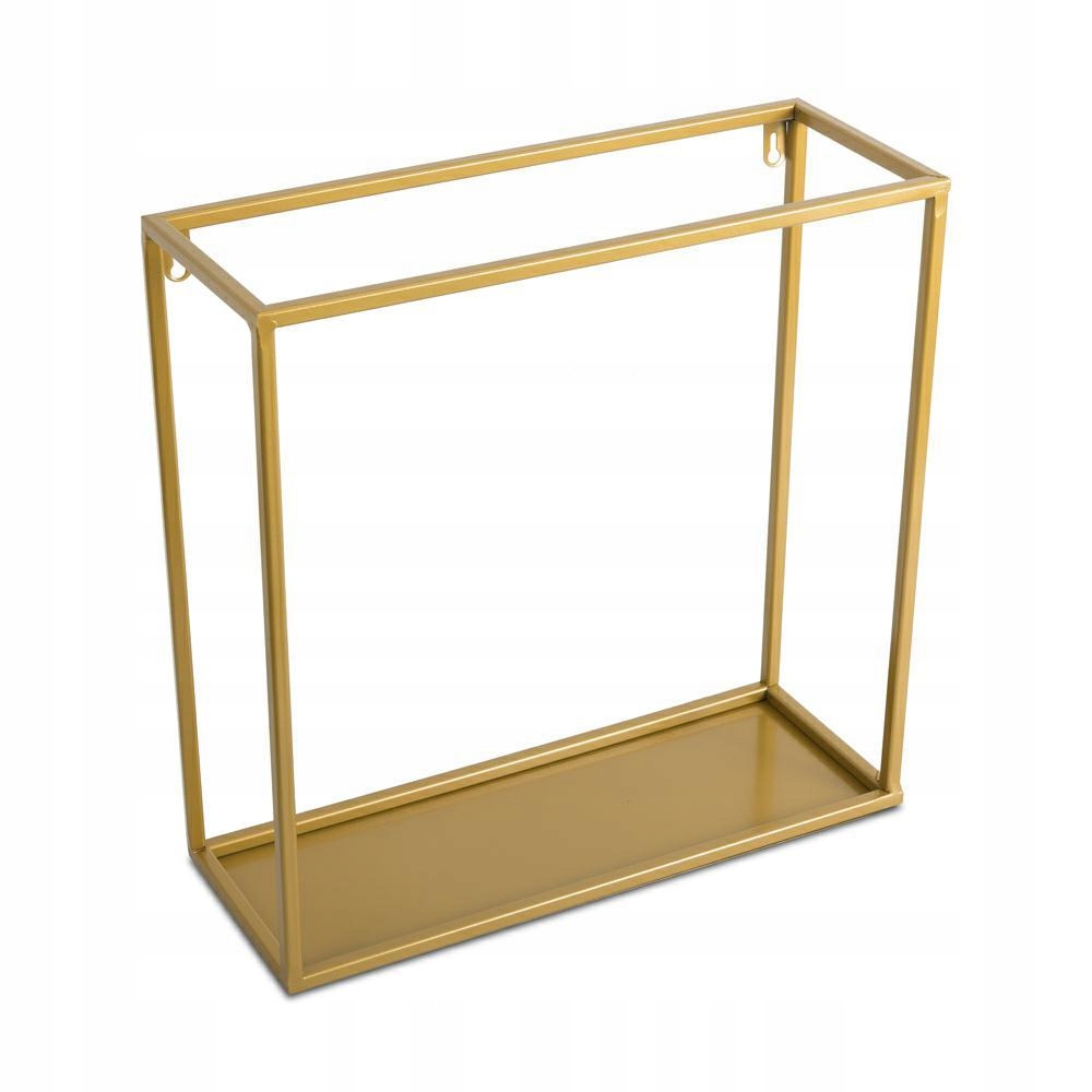 

Półka ścienna nowoczesna 40 cm złota loft metalowa