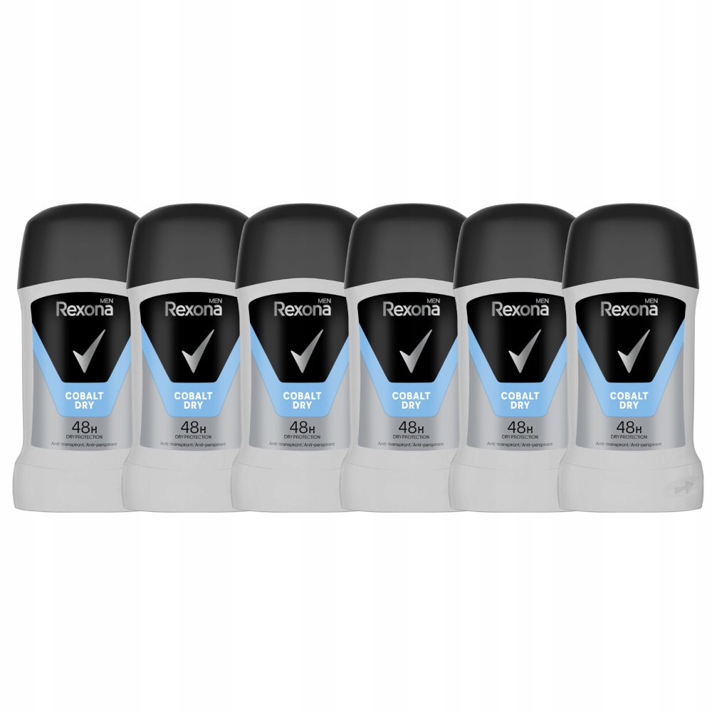 6 x Rexona MotionSense Antyperspirant w sztyfcie Cobalt Dry 50 ml