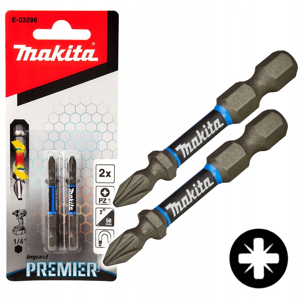 

Końcówka wkręcająca Bit Makita PZ1 50mm E-03296
