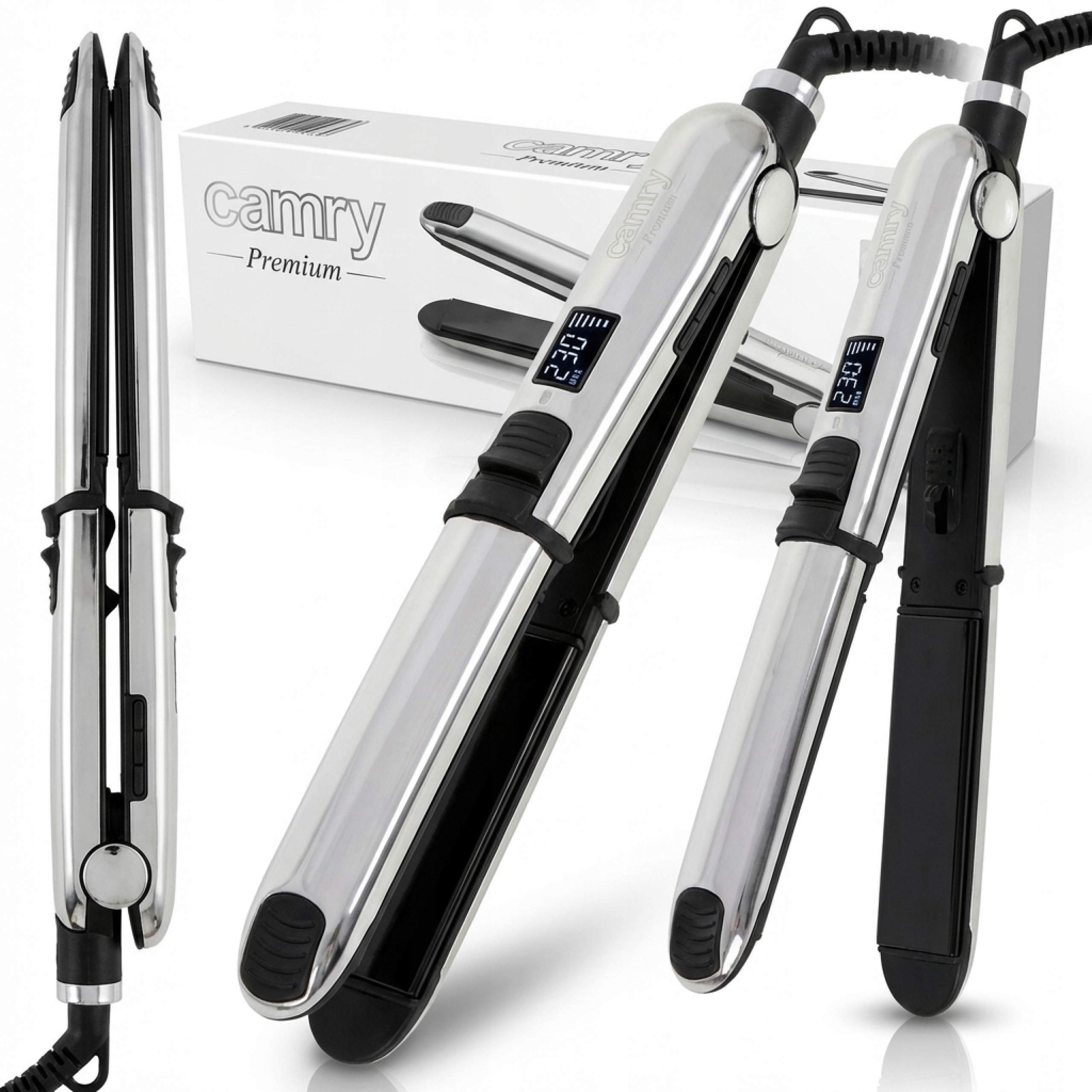 Prostownica Do Włosów Z Jonizacją Ceramiczna 130-230C Panel LCD Wygładza