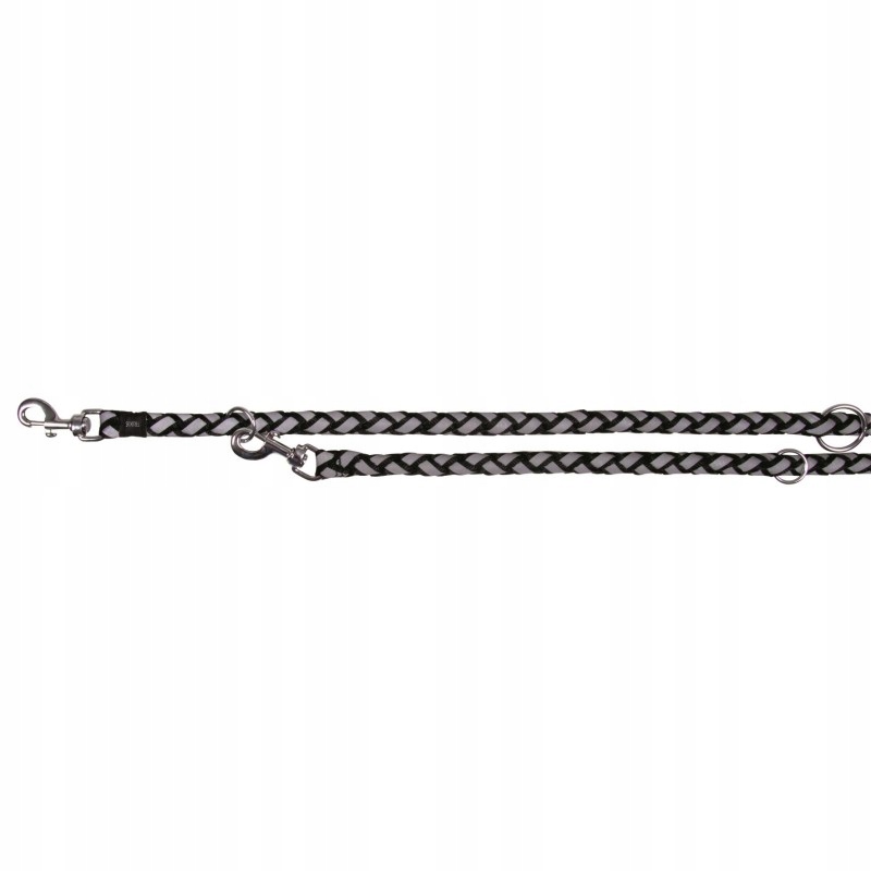 

Smycz dla psa Nylon 2m/12mm srebrno-czarna