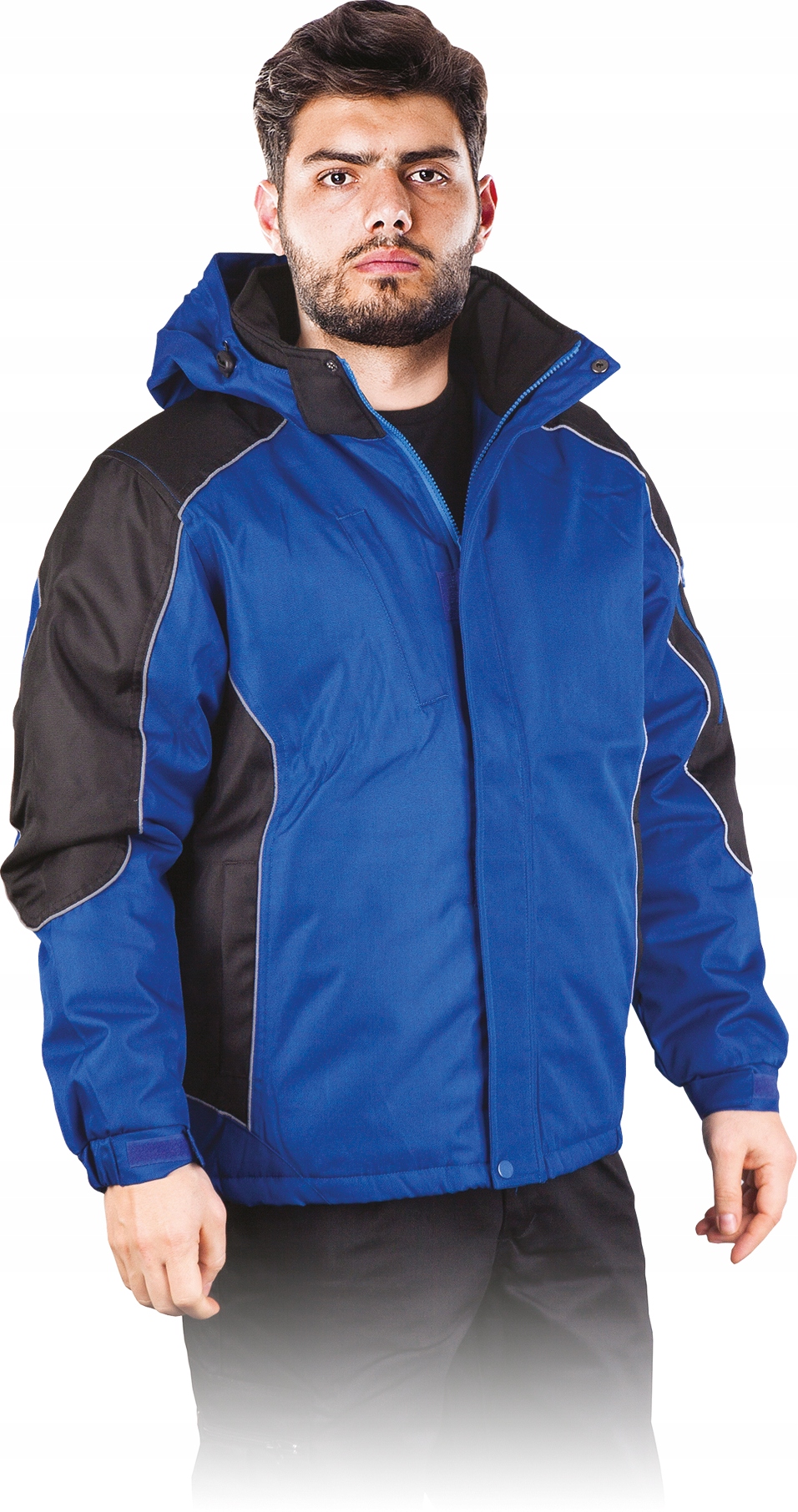 Pánská Zimní Reflexní zateplená bunda s kapucí pracovní Blizzard Nb M