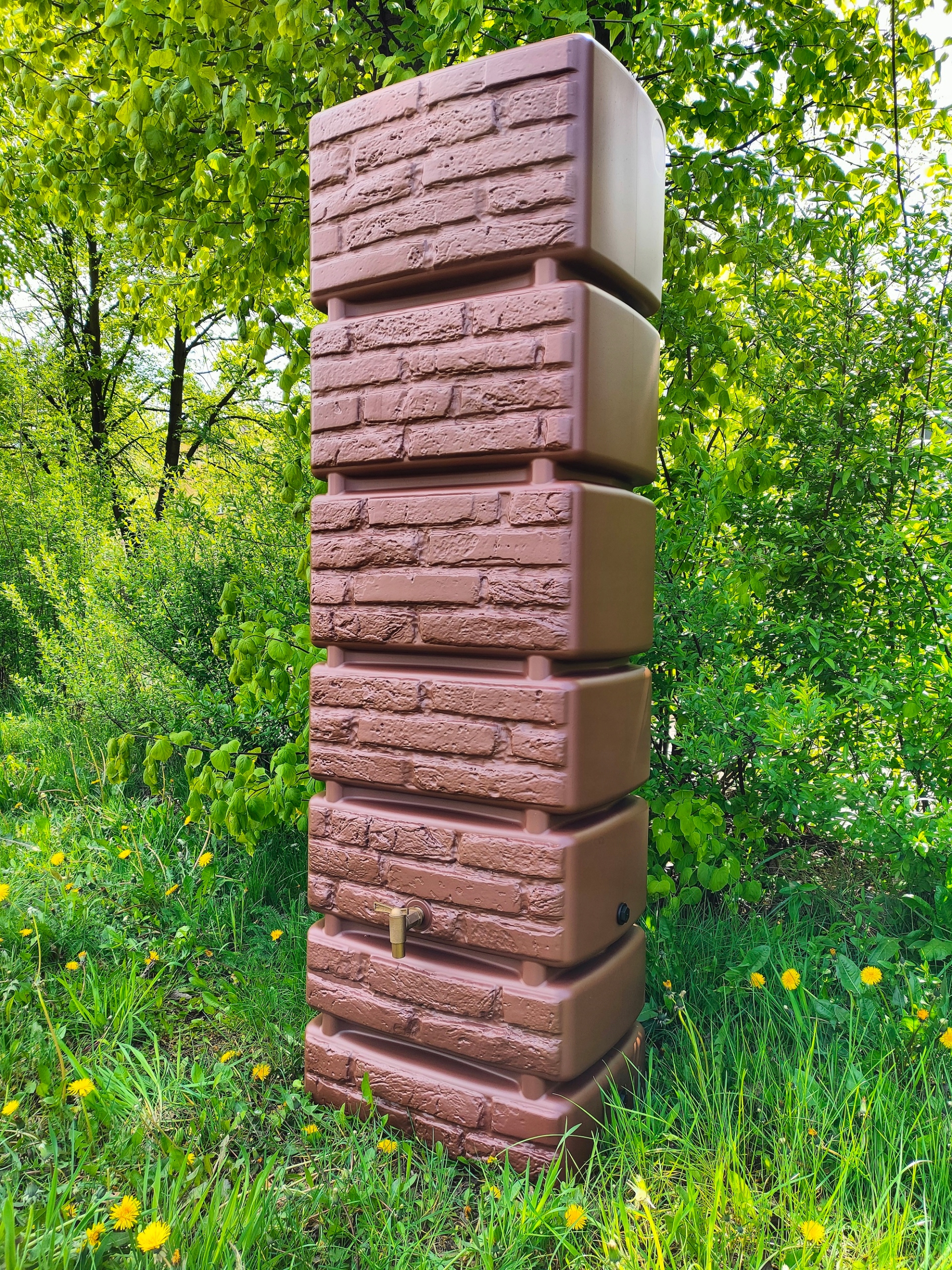 Zbiornik na deszczówkę TOWER BRICK IDTB350 | Rustykalna cegła — 15