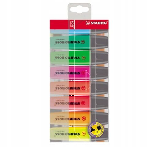 ZAKREŚLACZ 8 KOLORÓW STABILO BOSS ETUI