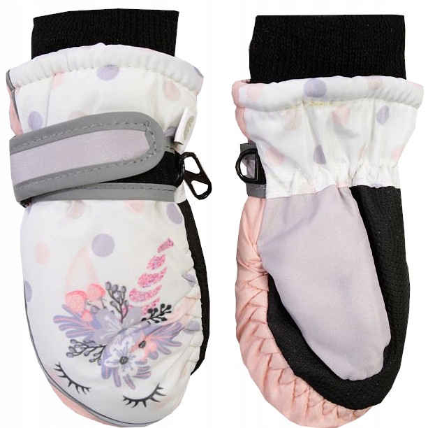 RĘKAWICZKI DZIEWCZĘCE JEDNOPALCZASTE 12M.