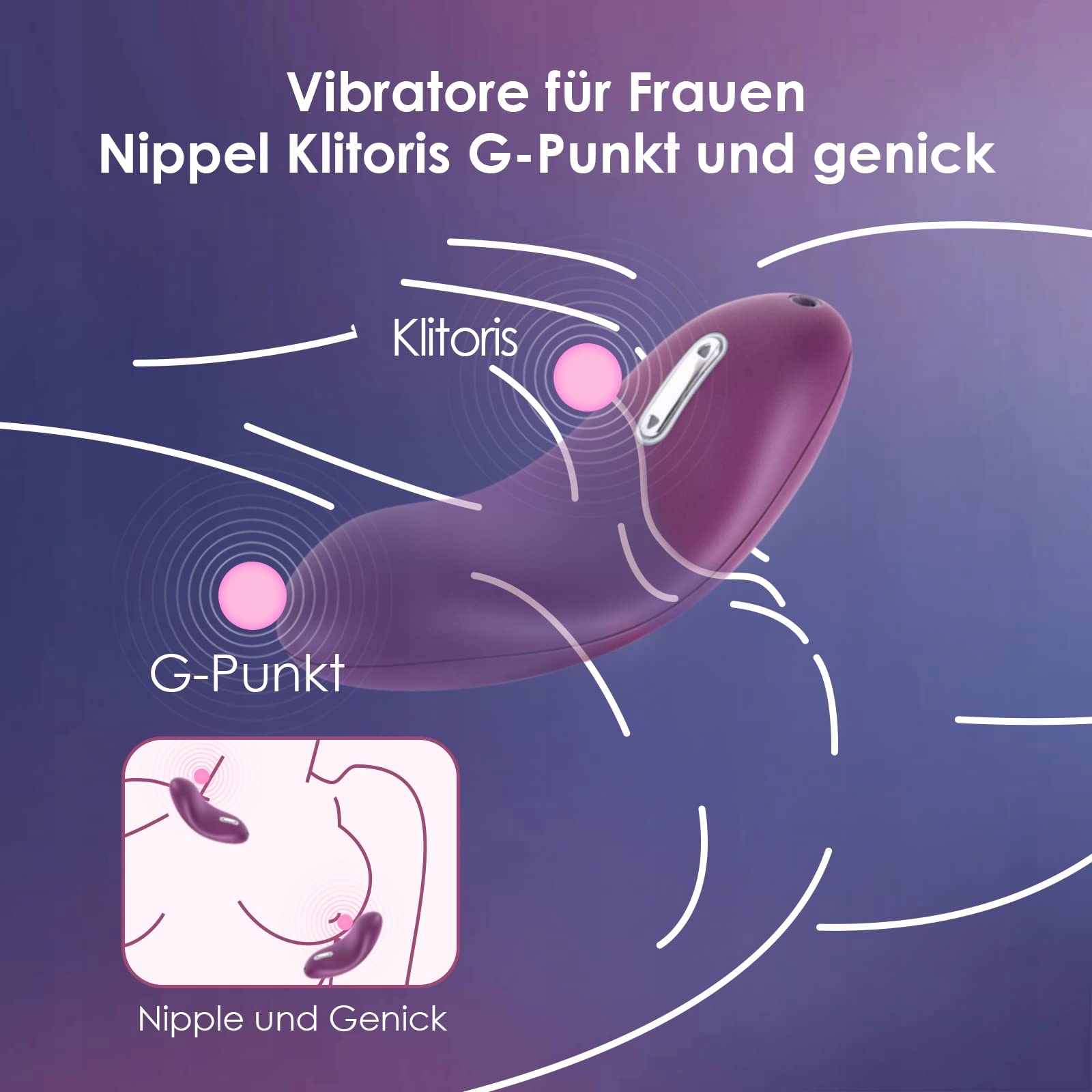 SVAKOM ECHO Wibrator Klitoris Masażer Z 25 Trybami Dla Kobiet i Par — miniatura 4
