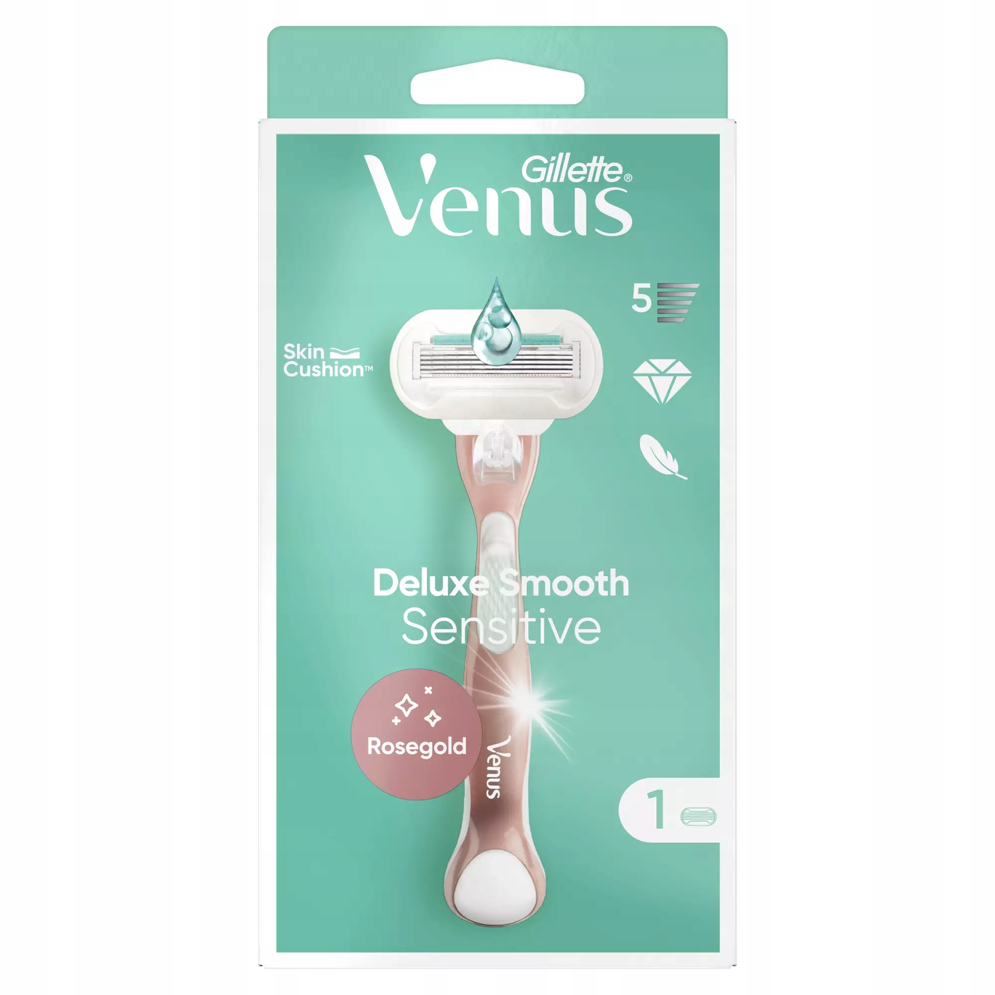 Gillette Venus Deluxe Smooth Sensitive Rosegold Maszynka Do Golenia 1SZT