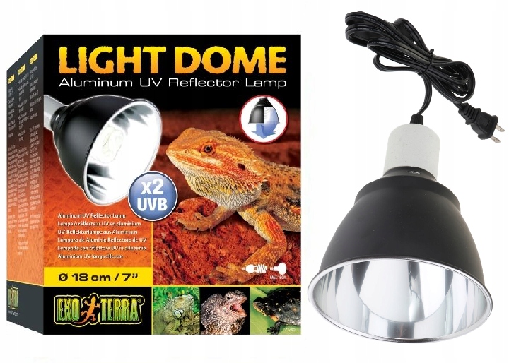 

Exo Terra Aluminiowy Klosz żarówki Light Dome 18cm