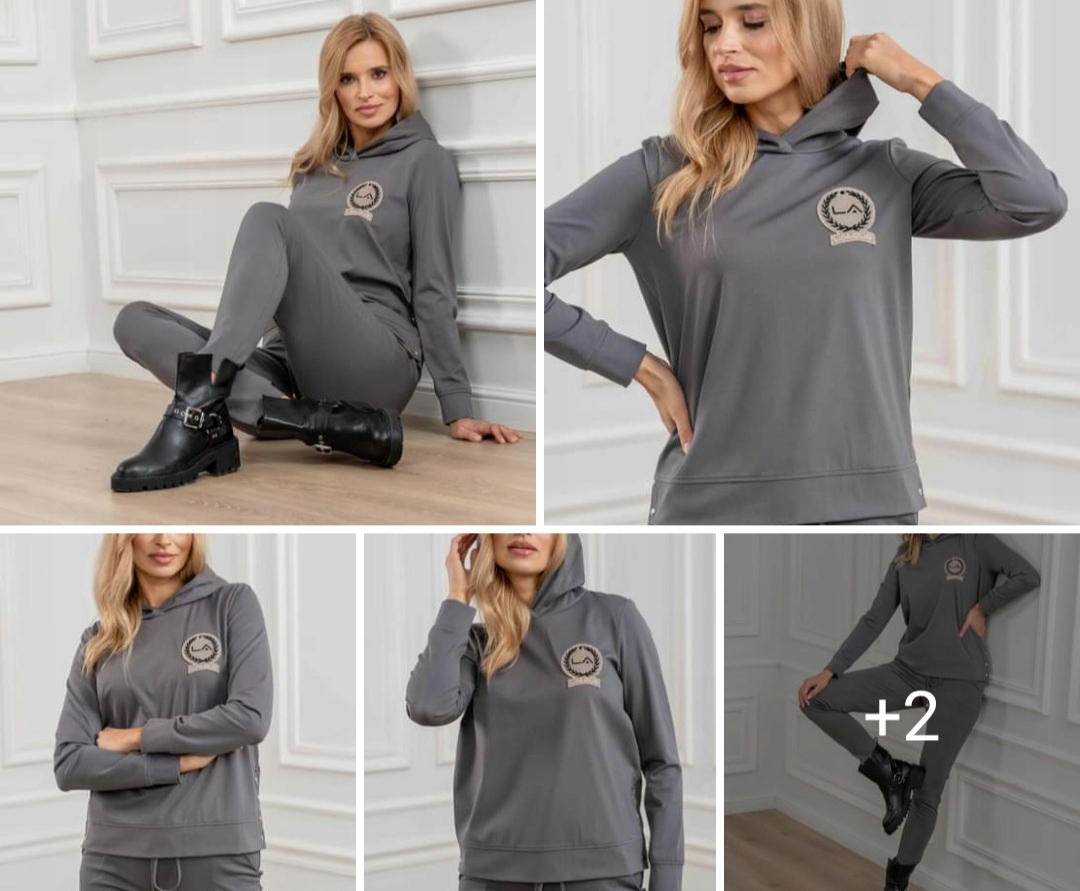 Šedé viskózové kalhoty 0983 Lalous vel L