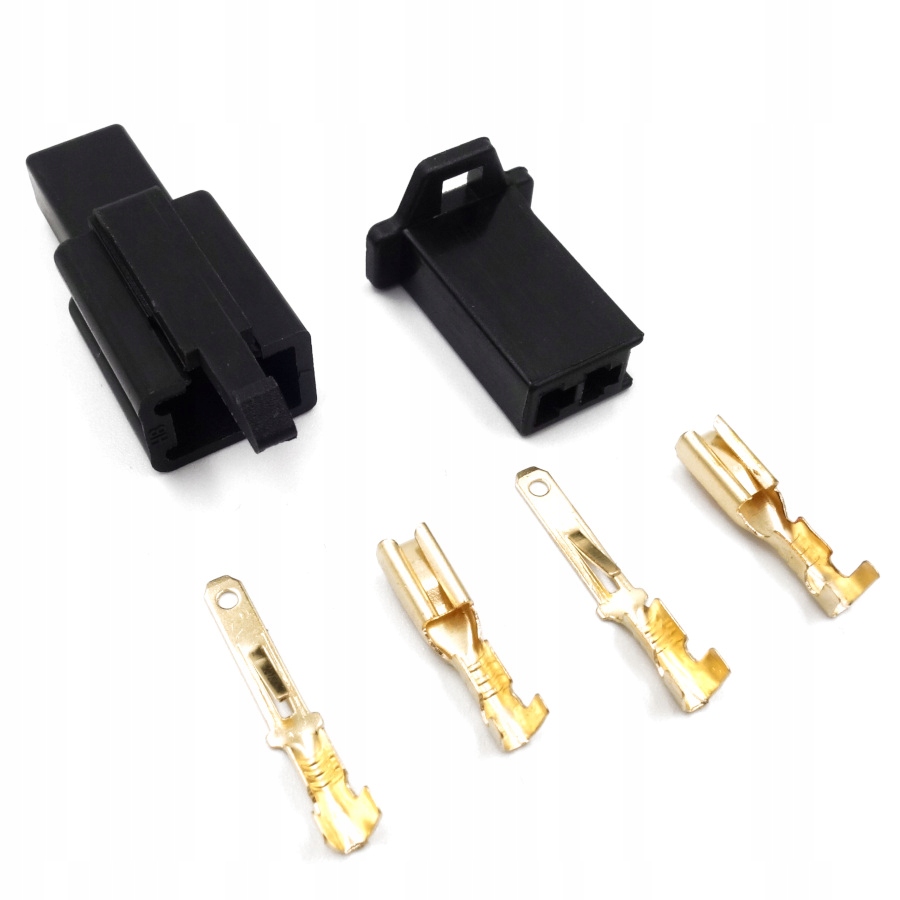 Złącze Kostka Mtw 2-PIN Wtyk Gniazdo Czarne motocyklowe