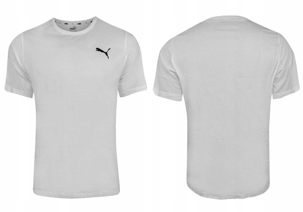 PUMA KOSZULKA MĘSKA T-SHIRT ESS SMALL LOGO TEE WHITE r.L Rozmiar L