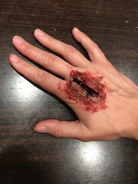 SZTUCZNA KREW + GĄBECZKA 15ML HORROR HALLOWEEN EAN (GTIN) 8434077156513