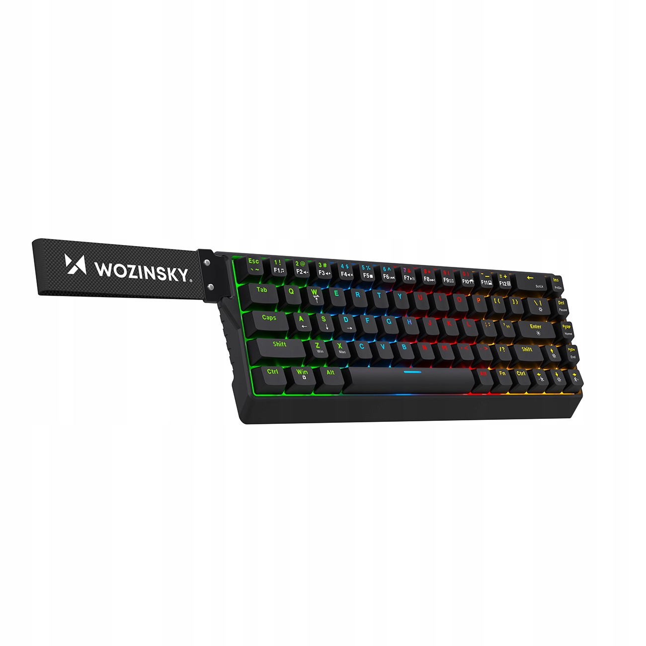 Klawiatura mechaniczna Wozinsky czarna PL QWERTY USB podświetlana RGB
