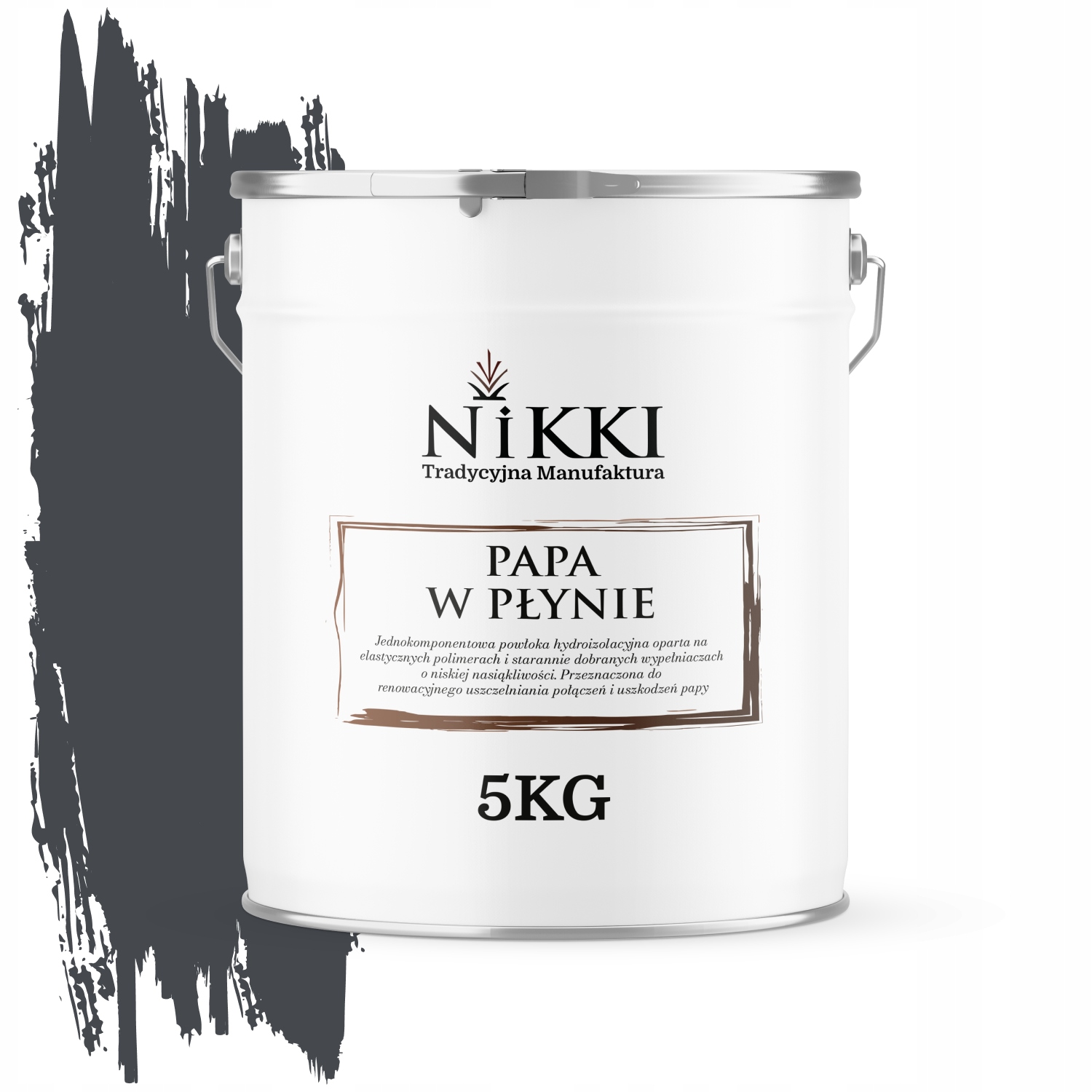 Barva Na Střechy Těsnící 5 Kg Tekutá Renovační Papa Ocelová Hmota