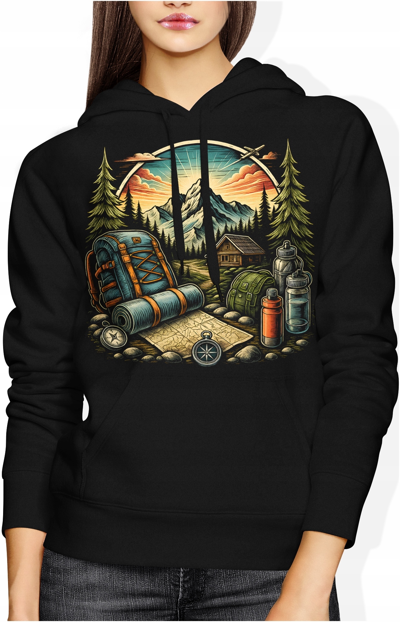 Bluza Góry Turystyczna Biwak Outdoor Trekking Dla Podróżnika M