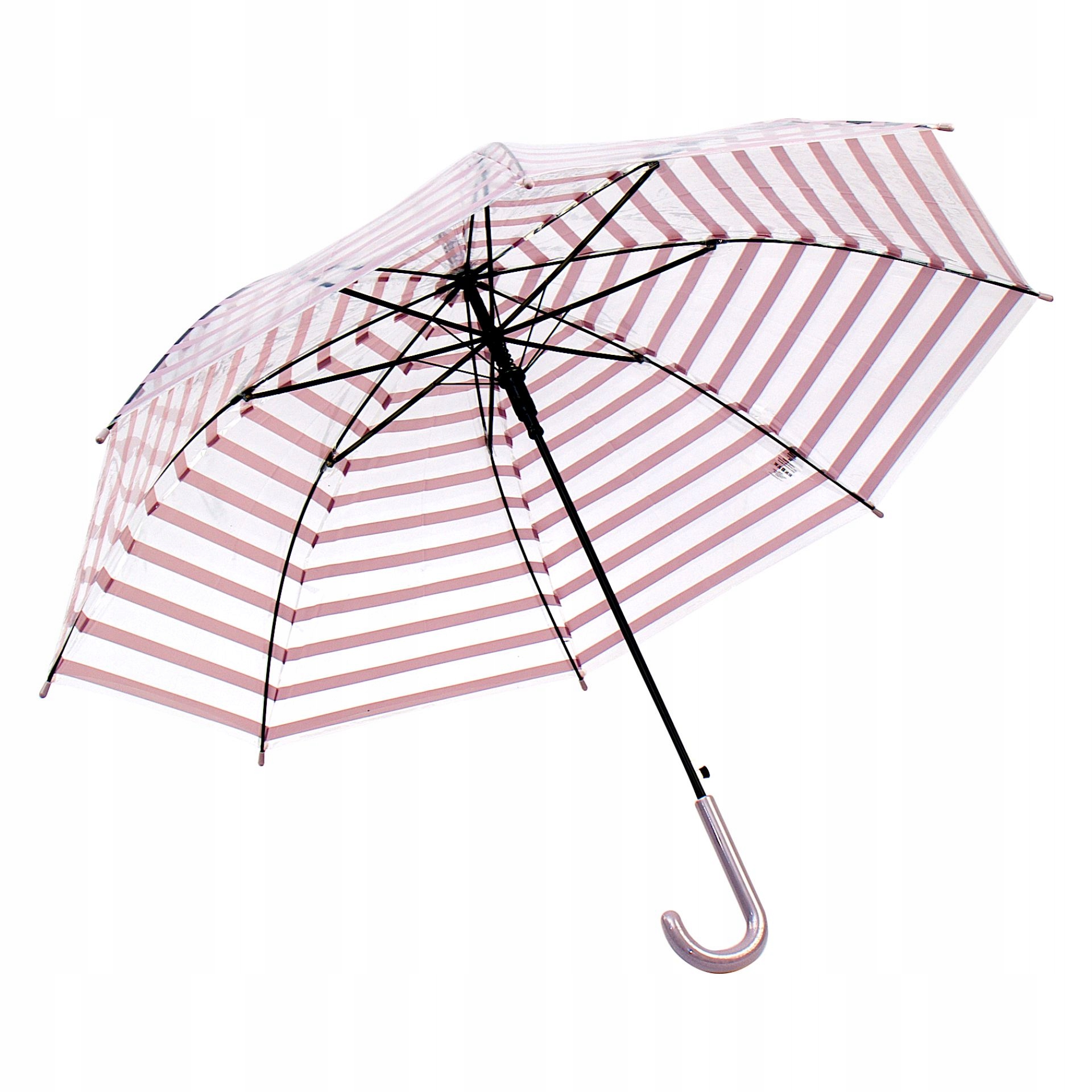 

Parasol transparentny w paski szary Captain Mike