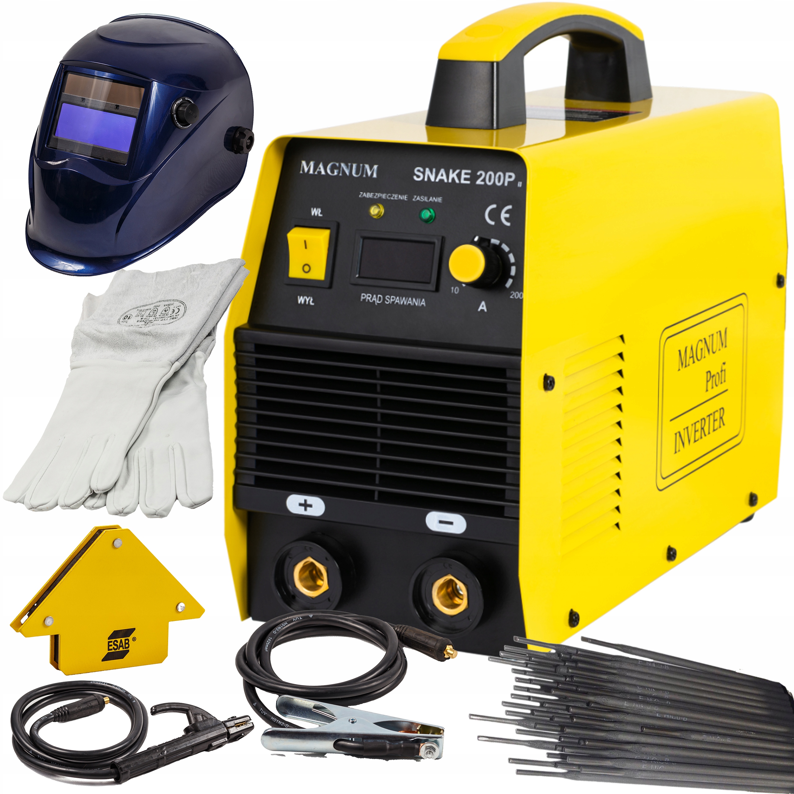 Сварочный аппарат MAGNUM 200A MMA 60% snake Kit 200p