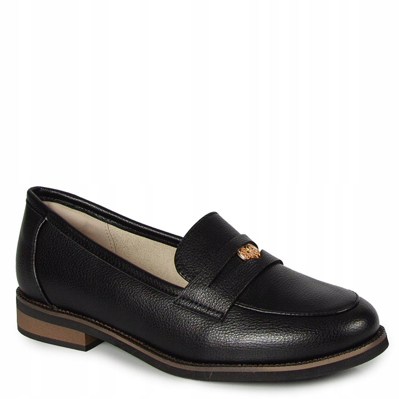 Cambell 26-19301BK Černé Kožené Mokasíny 37