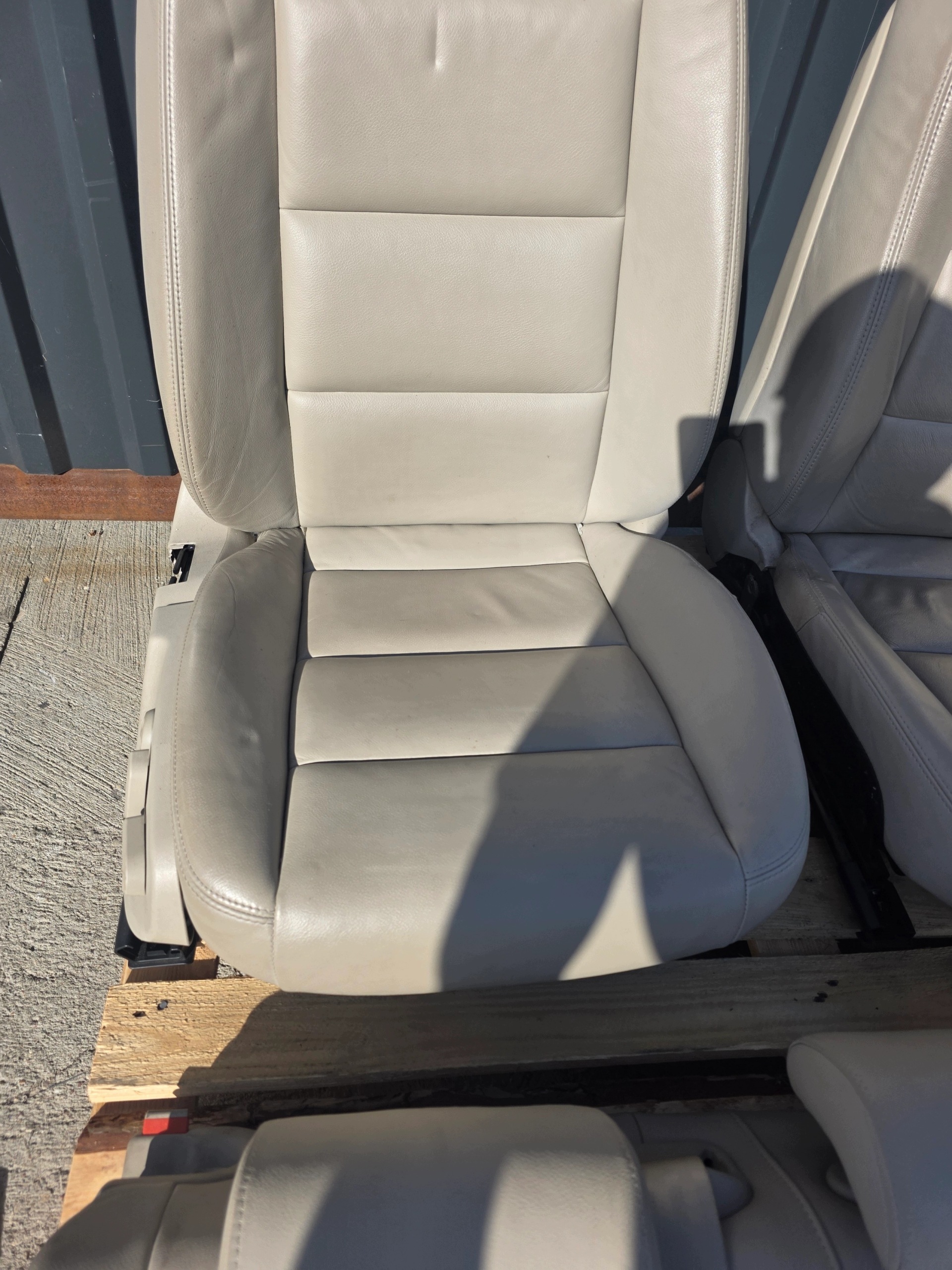Sitz Sitze KOMPLET AUDI A6 C6 Leder BEZOWE heizung elektrisch !!!