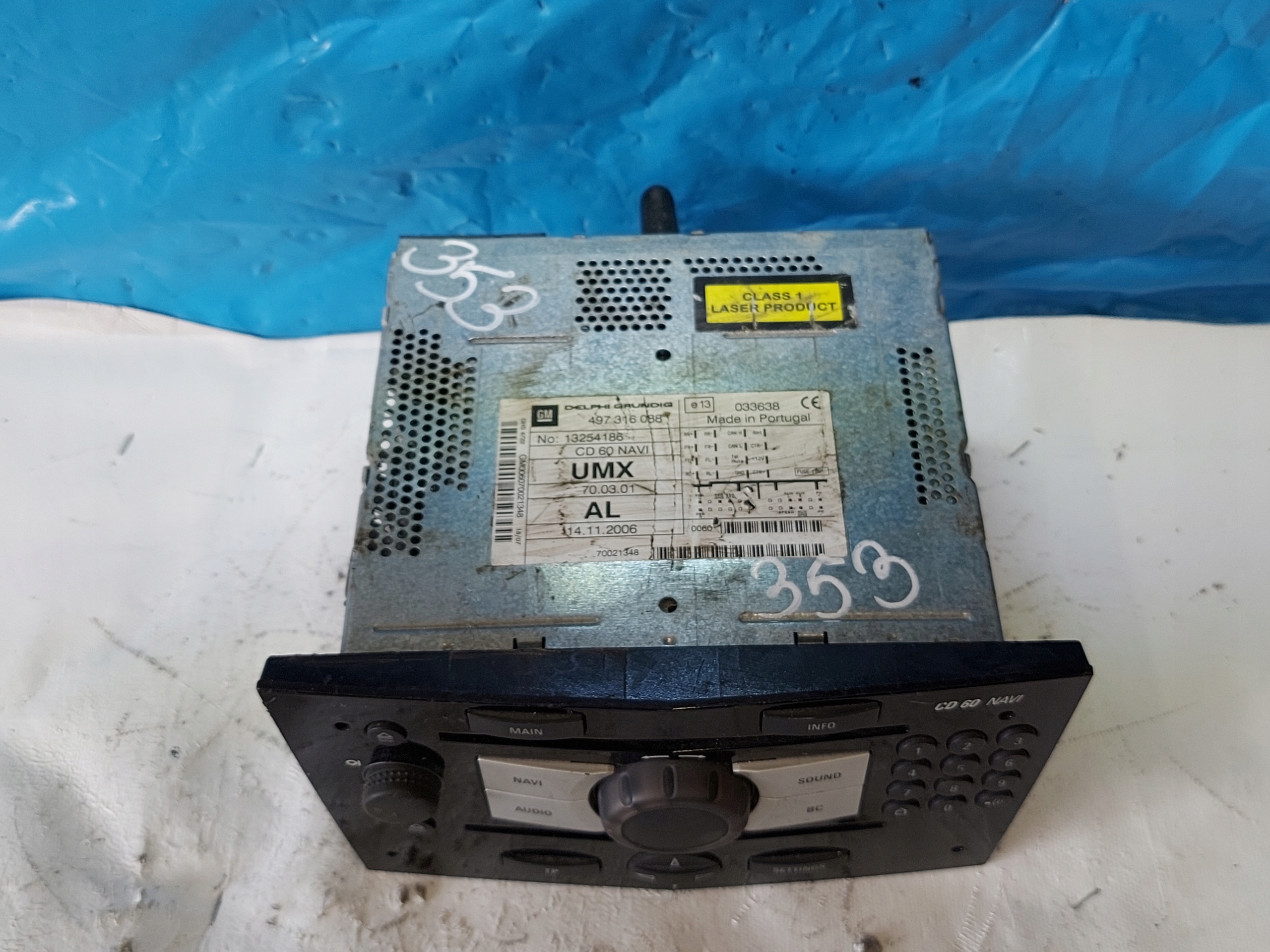 RADIO EKRAN CORSA D CD60 NAVI 13254186