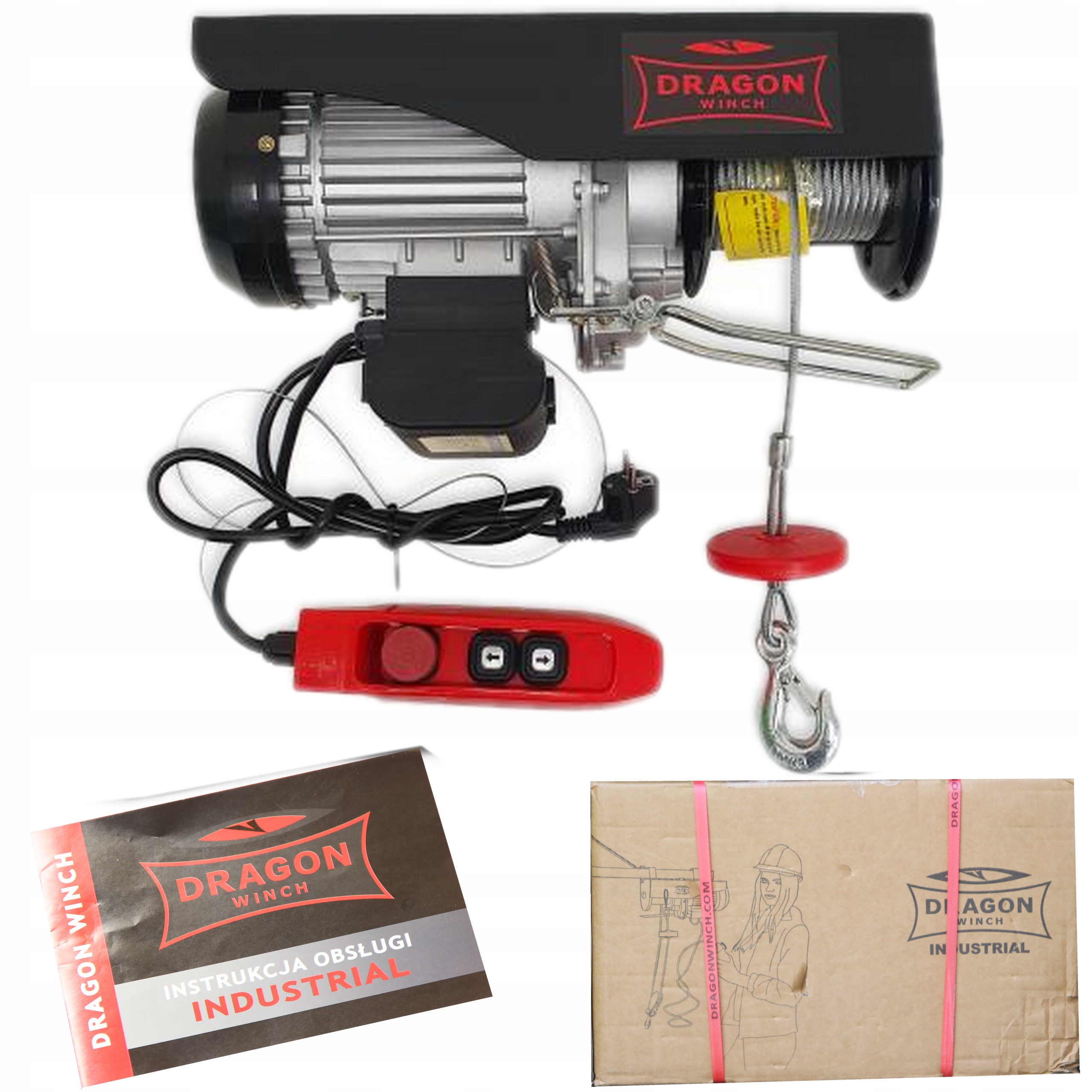 Průmyslový A Stavební Naviják Dragon Winch Dwi 400/800HD 230V Industrial