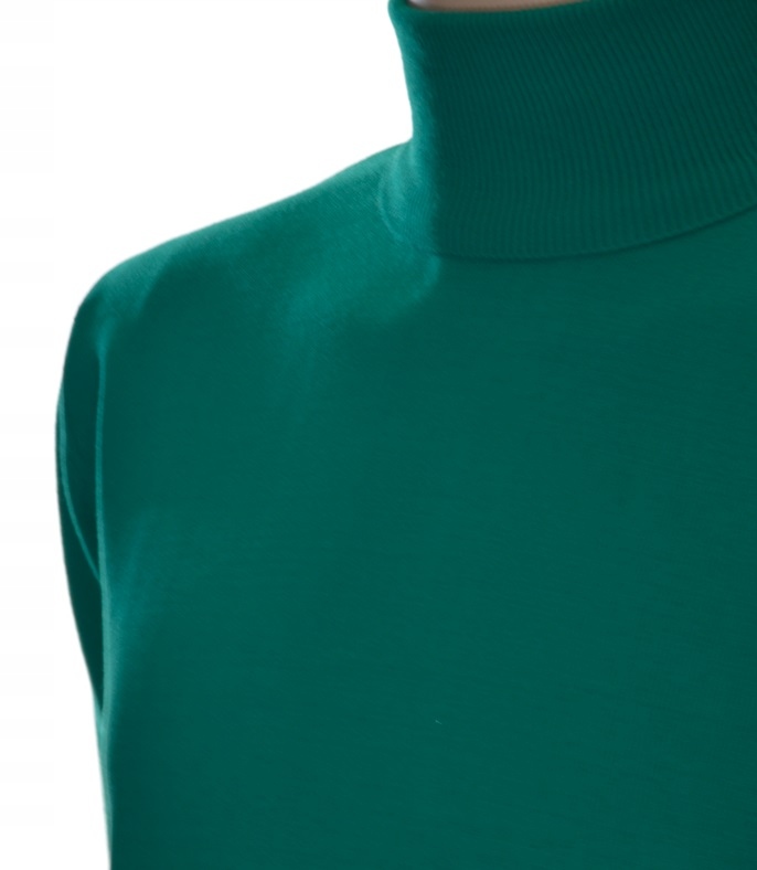 Pánský svetr rolák z kašmíru a merino vlny kašmírový L zelený 344