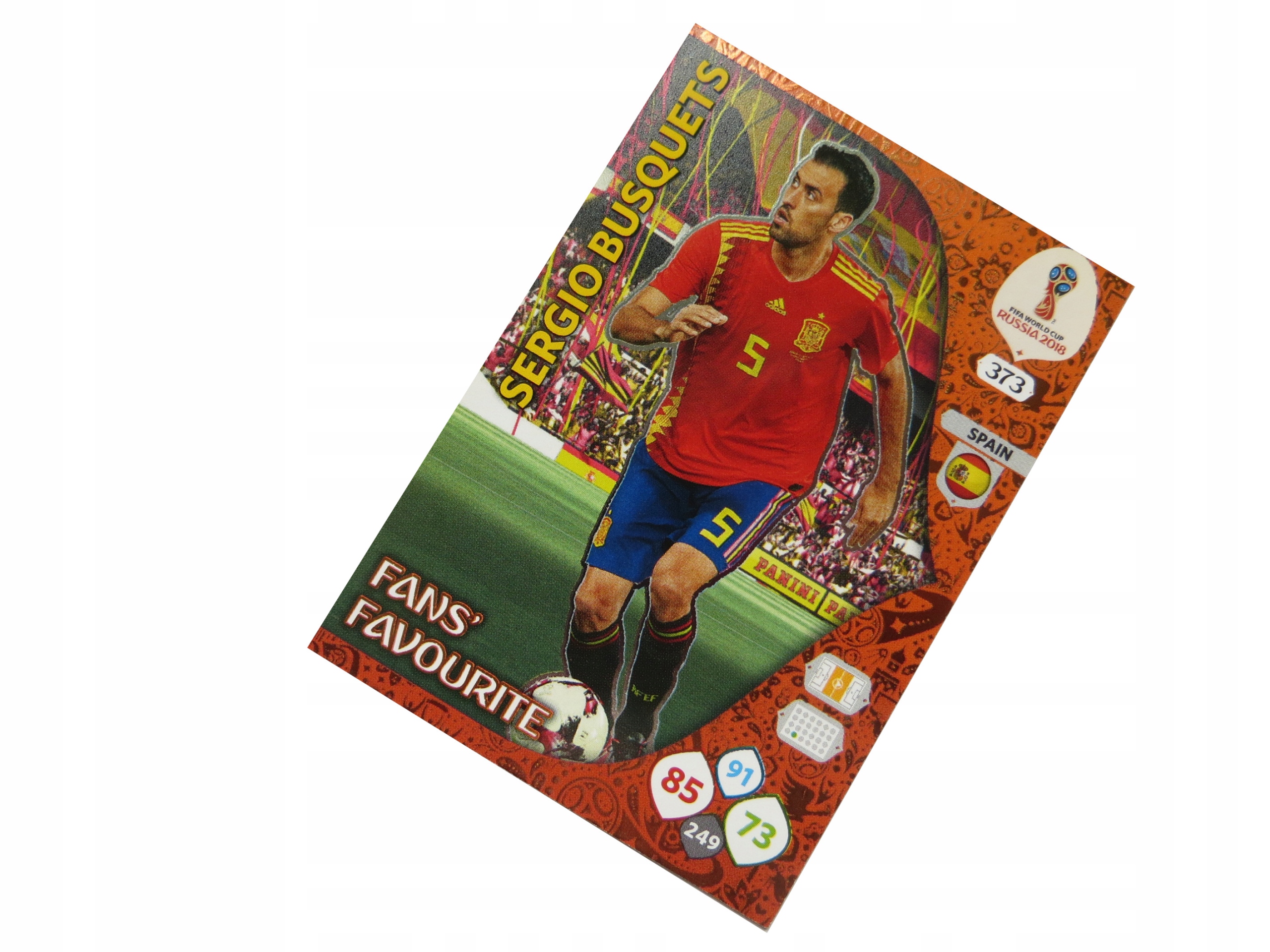 Panini World Cup Russia 2018 Karty Piłkarskie Fans Favourite Busquets 373