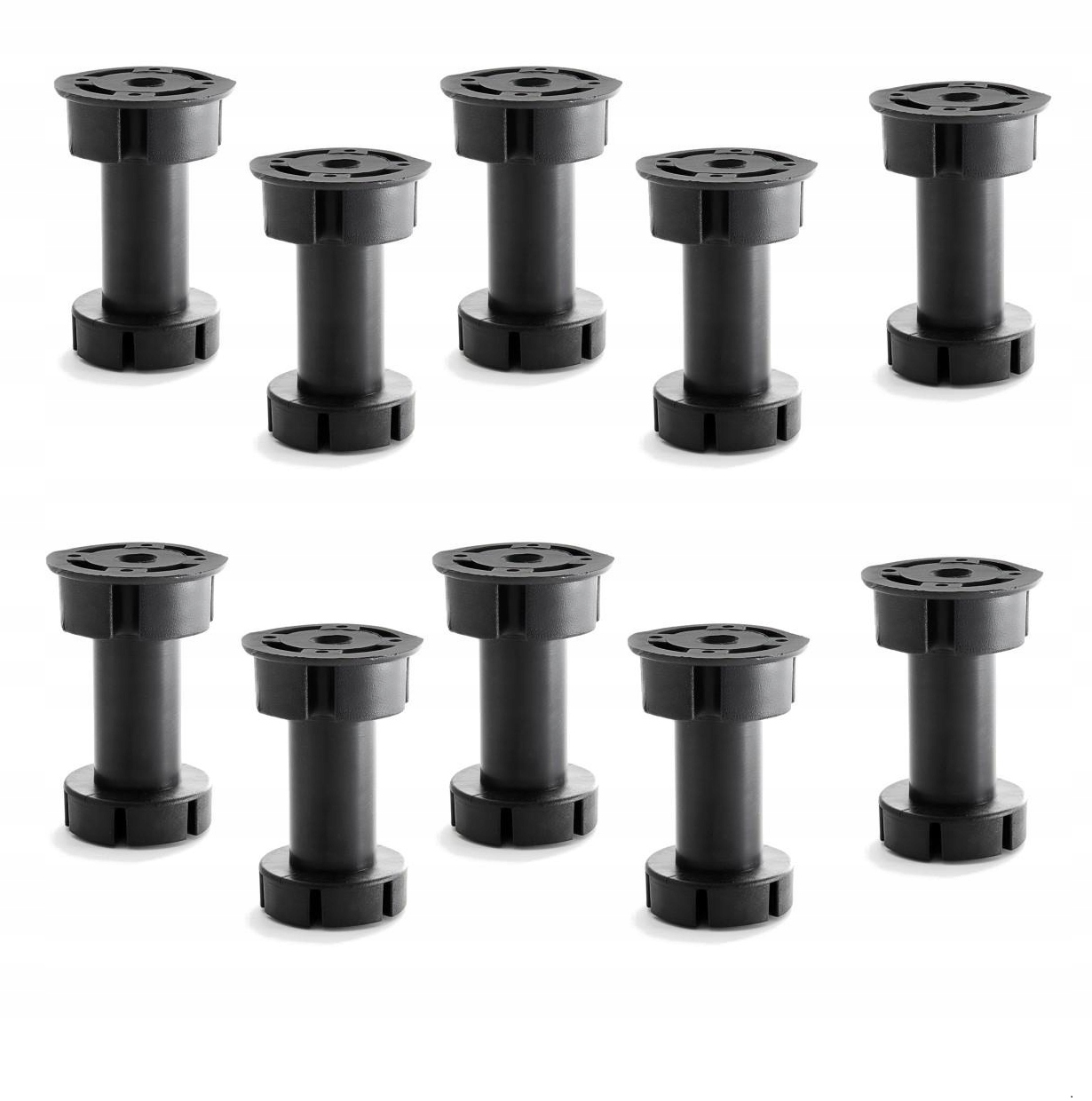 

Noga Nóżka Meblowa Kuchenna 100MM Czarna Kpl 10SZT