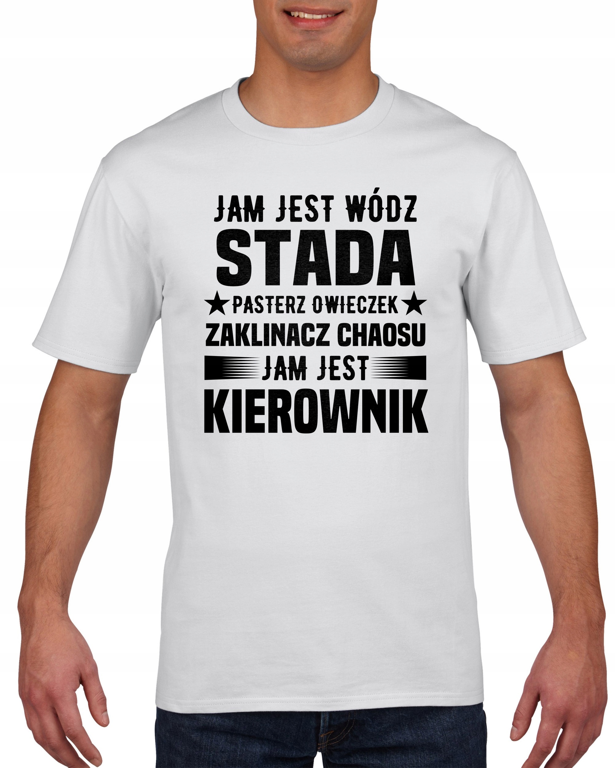 

Koszulka męska Jam jest Kierownik S