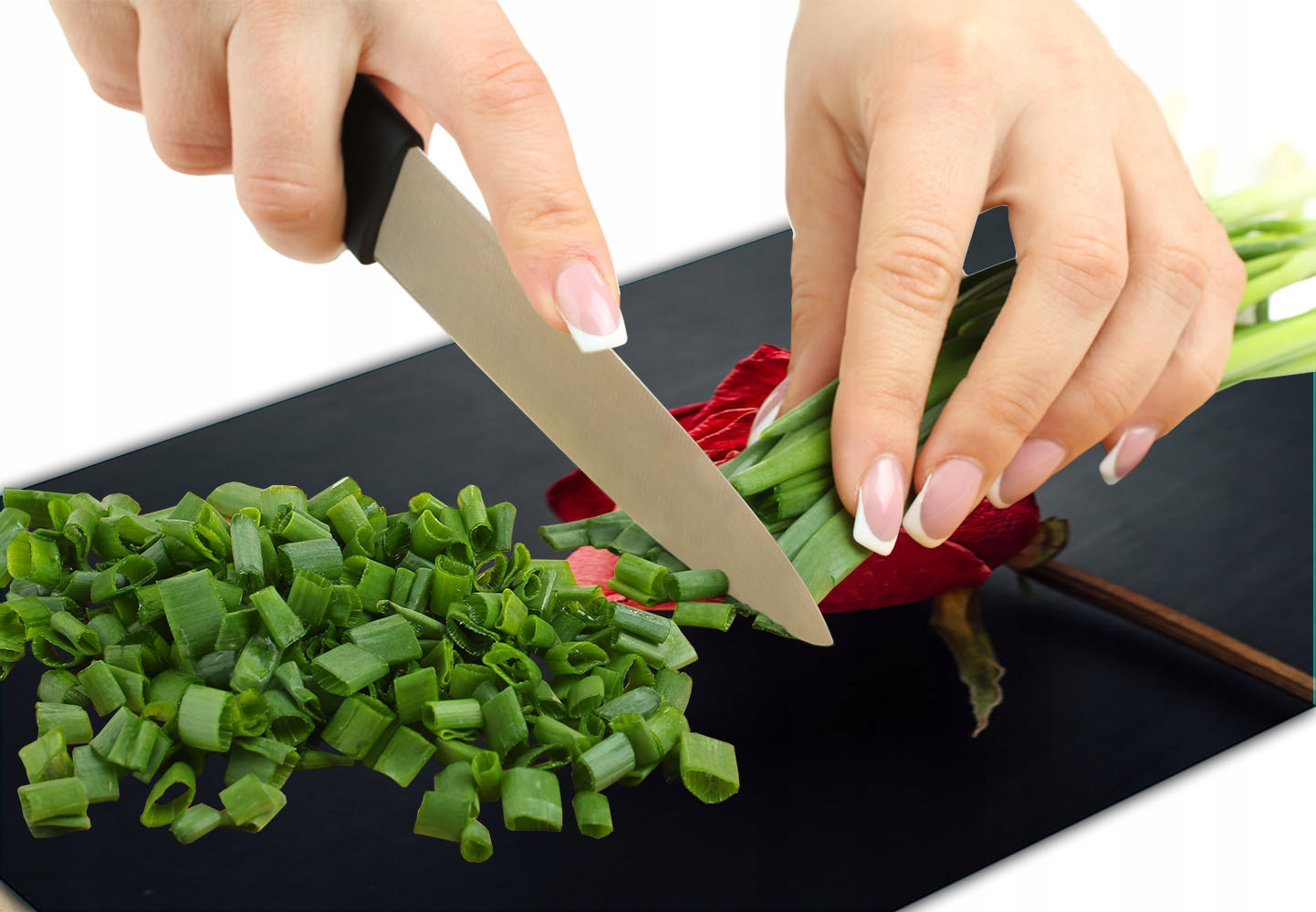 SZKLANA DESKA DO KROJENIA HARTOWANA 30x22 RÓŻA SZKŁO HARTOWANE Informacje dodatkowe antypoślizgowa powierzchnia zestaw desek