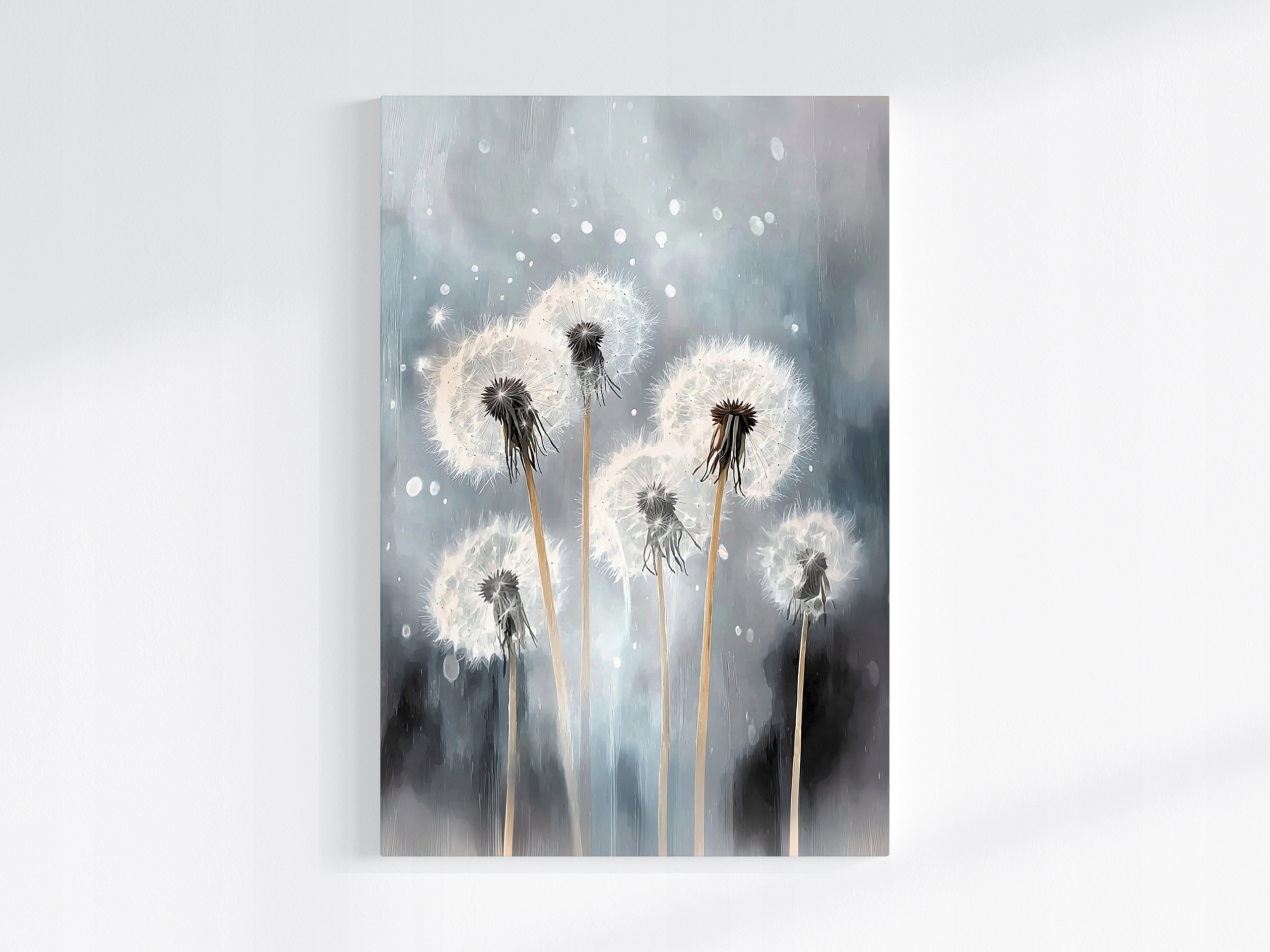 Obraz Na Plátně Canvas Příroda Pampeliška Mlha Déšť Rosa Lehkost 80x120