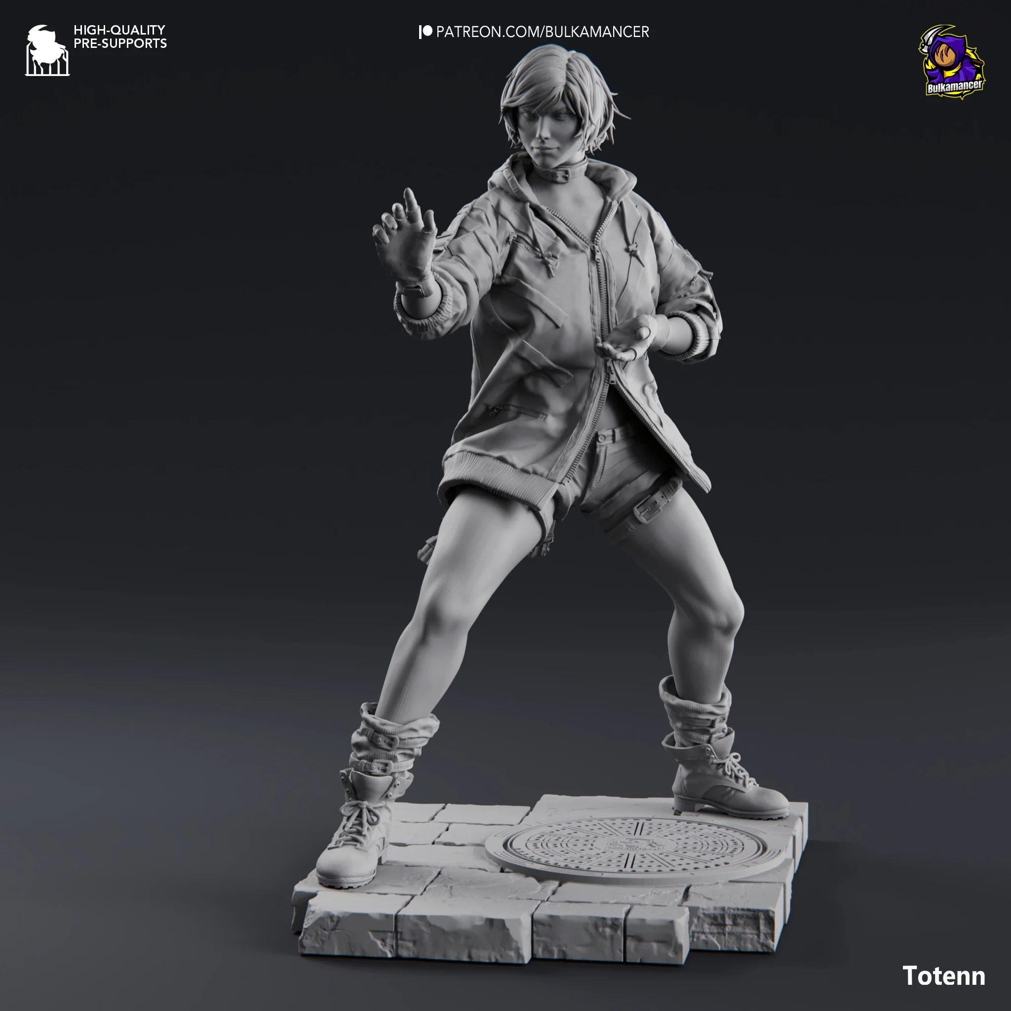 Reina Tekken 8 Bulkamancer Sculpts Figure 3D tisk
