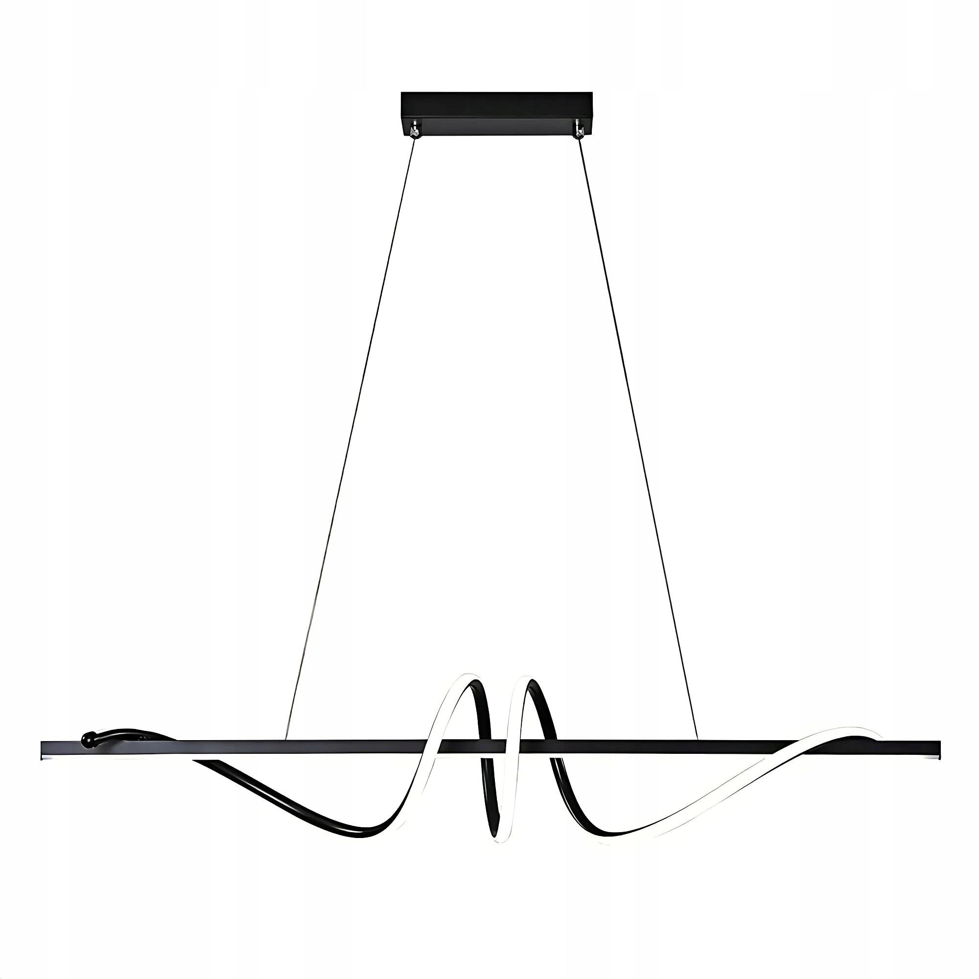 Závěsná Led lampa Moderní Černá Stmívatelná 120 cm Obývací pokoj Toolight