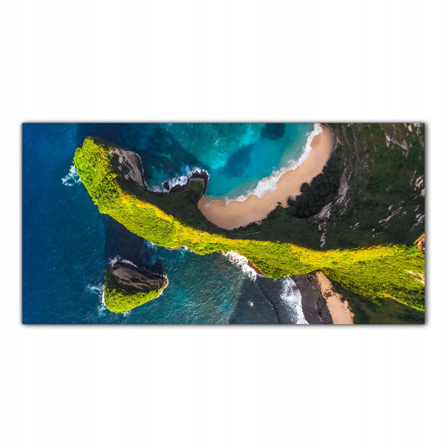 Tropiki Pobřeží 140x70 Tvrzené skleněné panely