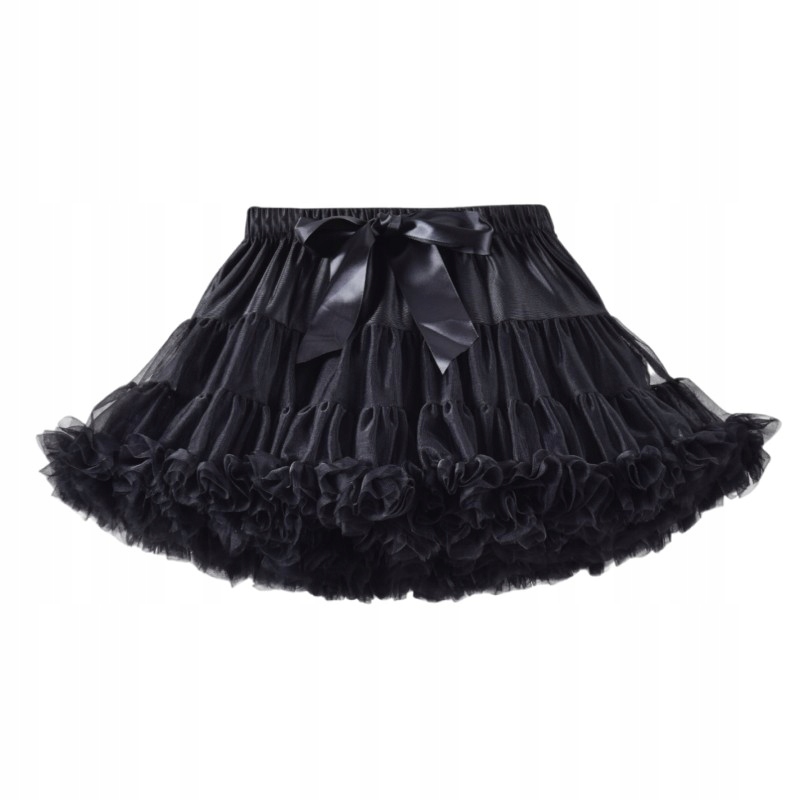 TUTU MEGA PUSZYSTA PETTISKIRT SPÓDNICZKA CZARNY