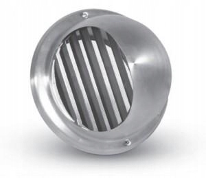 

Czerpnia wyrzutnia ścienna fi 125 Inox kratka
