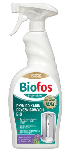 

Biofos płyn do mycia kabin prysznicowych Eko 750ml