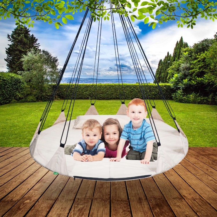 HUŚTAWKA OGRODOWA WISZĄCA Fotel leżanka + PODUSZKA Długość siedziska 150 cm