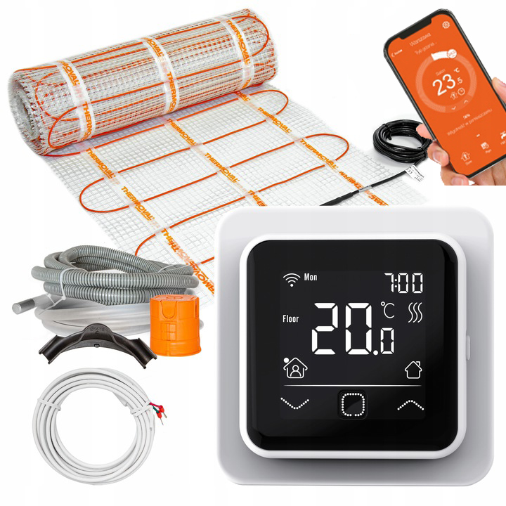 ZESTAW TV5/TVT40 CB Mata grzejna grzewcza 2,5 m2