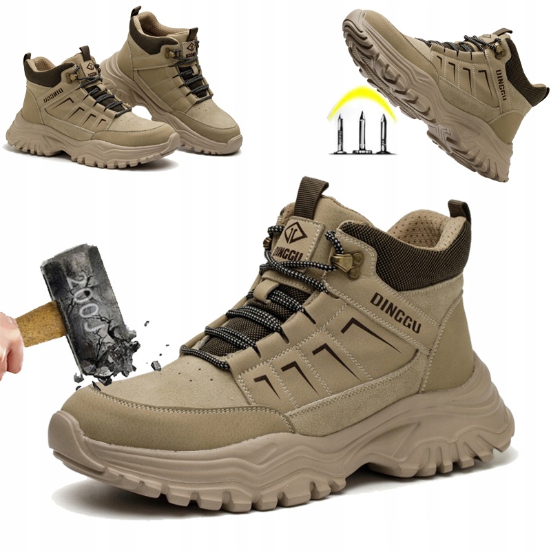 Мужская рабочая обувь дышащая очень легкая рабочая обувь с носком S3 OHS